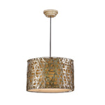 Uttermost 21108 Alita Champagne Metal Drum Pendant