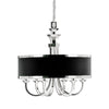 Uttermost 21130 Tuxedo 6 Light Black Shade Chandelier