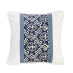HiEnd Accents Pieced Pillow with Printed Stripe Detail