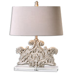 Uttermost 26658 Schiavoni Ivory Stone Table Lamp