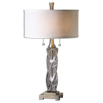 Uttermost 26634-1 Spirano Gray Glass Table Lamp