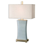 Uttermost 26673-1 Cantarana Blue Gray Table Lamp