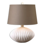 Uttermost 26660 Bariano Gloss White Table Lamp