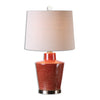 Uttermost 26903 Cornell Brick Red Table Lamp