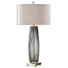 Uttermost 26698-1 Vilminore Gray Glass Table Lamp