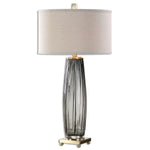 Uttermost 26698-1 Vilminore Gray Glass Table Lamp