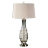 Uttermost 26905 Durazzano Gray Glass Table Lamp