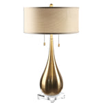 Uttermost 27048-1 Lagrima Brushed Brass Lamp