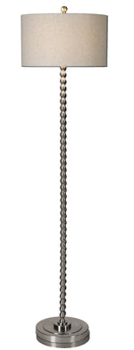 Uttermost 28640-1 Sherise Beaded Nickel Floor Lamp