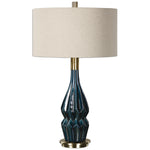 Uttermost 27081-1 Prussian Blue Ceramic Lamp