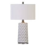 Uttermost 27142-1 Sesia White Honeycomb Table Lamp