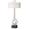 Uttermost 27191 Deshka Brushed Nickel Table Lamp