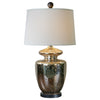 Uttermost 27167 Ailette Antiqued Mercury Glass Lamp