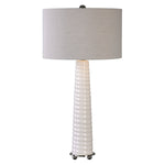 Uttermost 27135-1 Mavone Gloss White Table Lamp