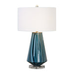 Uttermost 27225-1 Pescara Teal-Gray Glass Lamp