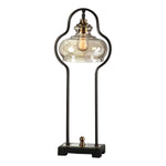 Uttermost 29259-1 Cotulla Aged Black Desk Lamp