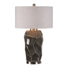 Uttermost 27522 Crayton Crackled Gray Table Lamp