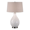 Uttermost 27534-1 Camellia Glossed White Table Lamp