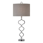 Uttermost 27539-1 Serpico Polished Nickel Table Lamp