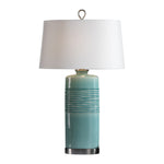 Uttermost 27569 Rila Distressed Teal Table Lamp