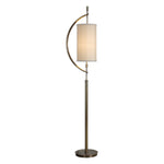 Uttermost 28151-1 Balaour Antique Brass Floor Lamp