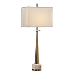 Uttermost 29616-1 Verner Tapered Brass Table Lamp