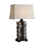 Uttermost 27806-1 Kodiak Stacked Stone Lamp