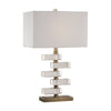 Uttermost 27787-1 Spilsby Stacked Crystal Block Lamp