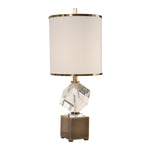 Uttermost 29619-1 Cristino Crystal Cube Lamp