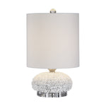 Uttermost 29665-1 Dellen White Floral Buffet Lamp