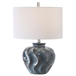 Uttermost 26355-1 Aquilina Aged Blue Table Lamp