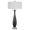 Uttermost 26373 Jothan Frosted Black Table Lamp