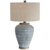 Uttermost 26228-1 Pelia Light Aqua Table Lamp