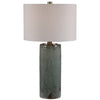 Uttermost 28333 Callais Crackled Aqua Table Lamp