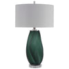 Uttermost 28278 Esmeralda Green Glass Table Lamp