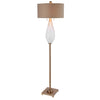 Uttermost 28293-1 Cardoni White Glass Floor Lamp