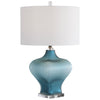 Uttermost 28381-1 Marjorie Frosted Turquoise Table Lamp