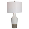 Uttermost 28398-1 Dakota White Crackle Table Lamp