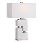 Uttermost 28468-1 Tetris White Table Lamp