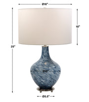 Uttermost 28482-1 Cove Cobalt Blue Table Lamp
