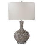 Uttermost 28483-1 Turbulence Distressed White Table Lamp