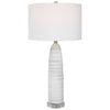 Uttermost 30004-1 Levadia Matte White Table Lamp