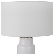 Albany White Farmhouse Table Lamp-Uttermost 