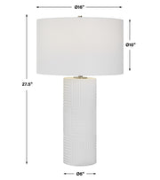 Uttermost 30068 Patchwork White Table Lamp