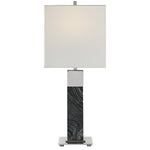 Uttermost 30060-1 Pilaster Black Marble Table Lamp