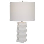 Uttermost 30164-1 Ascent White Geometric Table Lamp