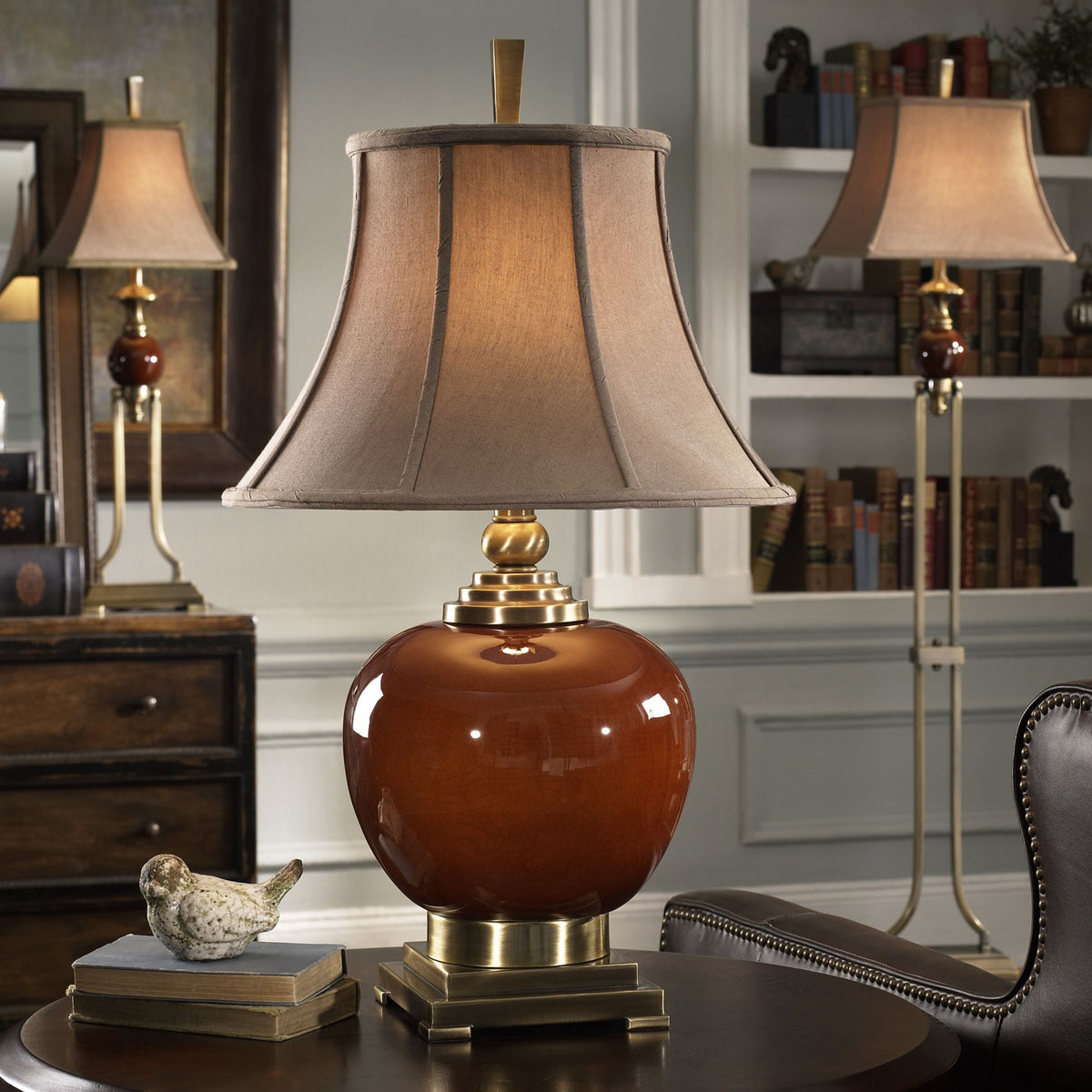 Uttermost 26728 Daviel Red Table Lamp – Uber Bazaar