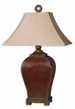 Uttermost 27662 Patala Crackled Red Table Lamp