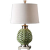 Uttermost 26285 Flowing Fern Green Table Lamp