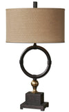 Uttermost 26296-1 Pueblo Black Circle Table Lamp